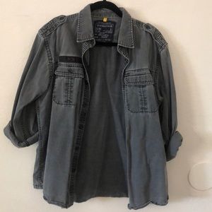 Nautica Jeans Co. Dark Wash Shirt Jacket